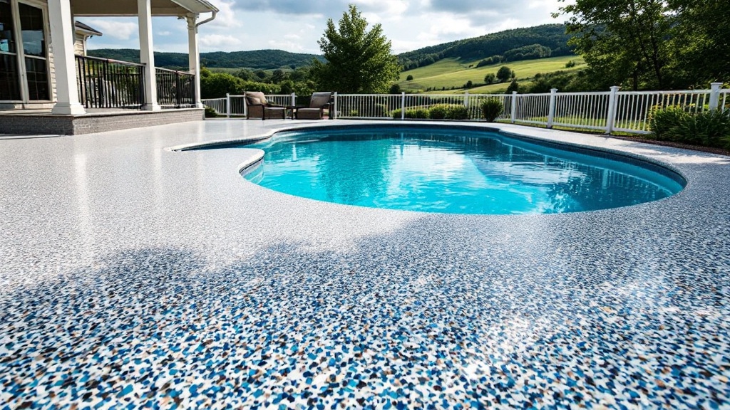 Pool deck coating in coastal climate